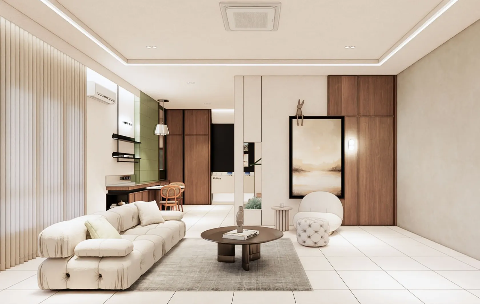Corner Terrace living space